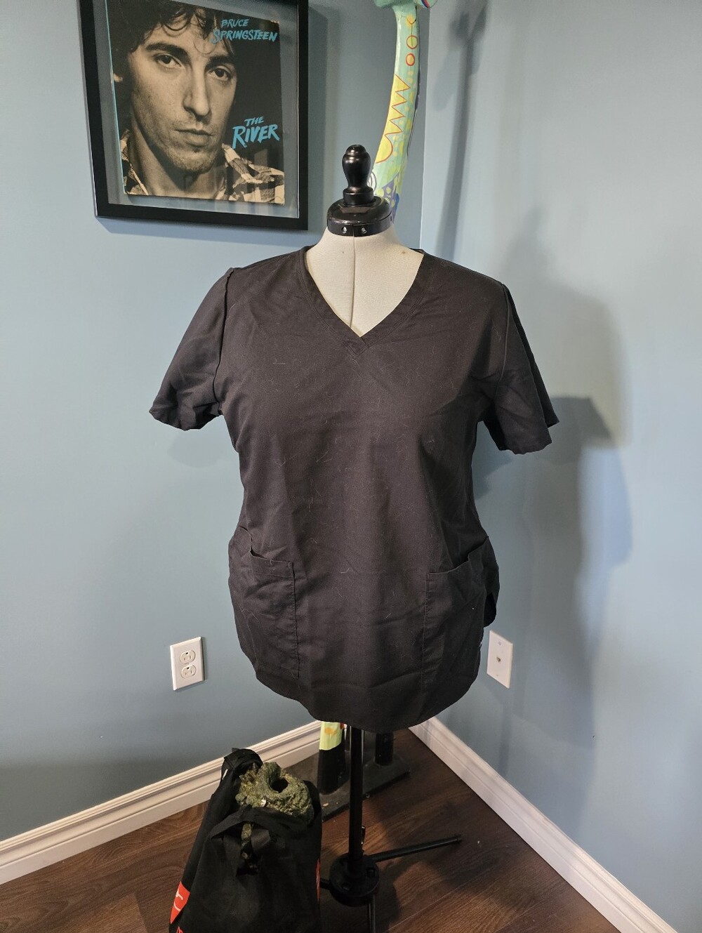 Black Greys Anatomy scrub top